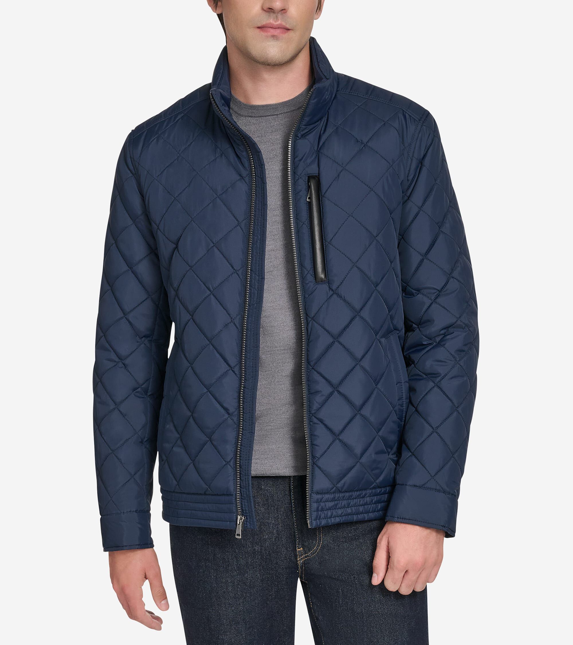 Men's Modern Quilted Bomber Jacket