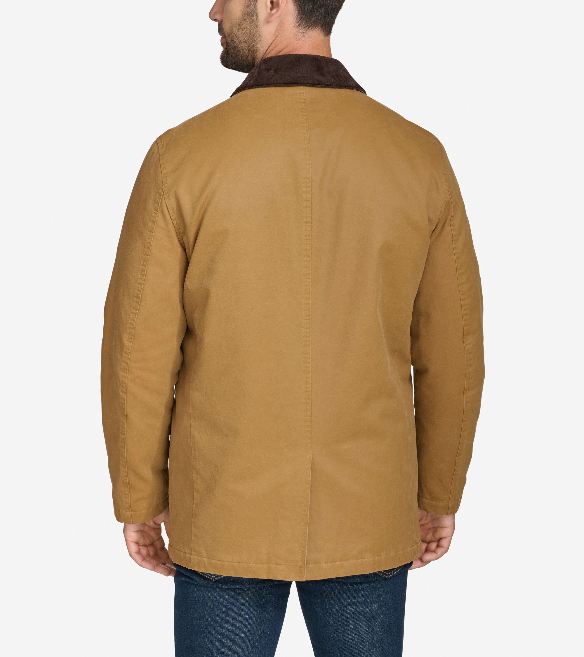 Men's Coated Cotton Rain Jacket - Image 2