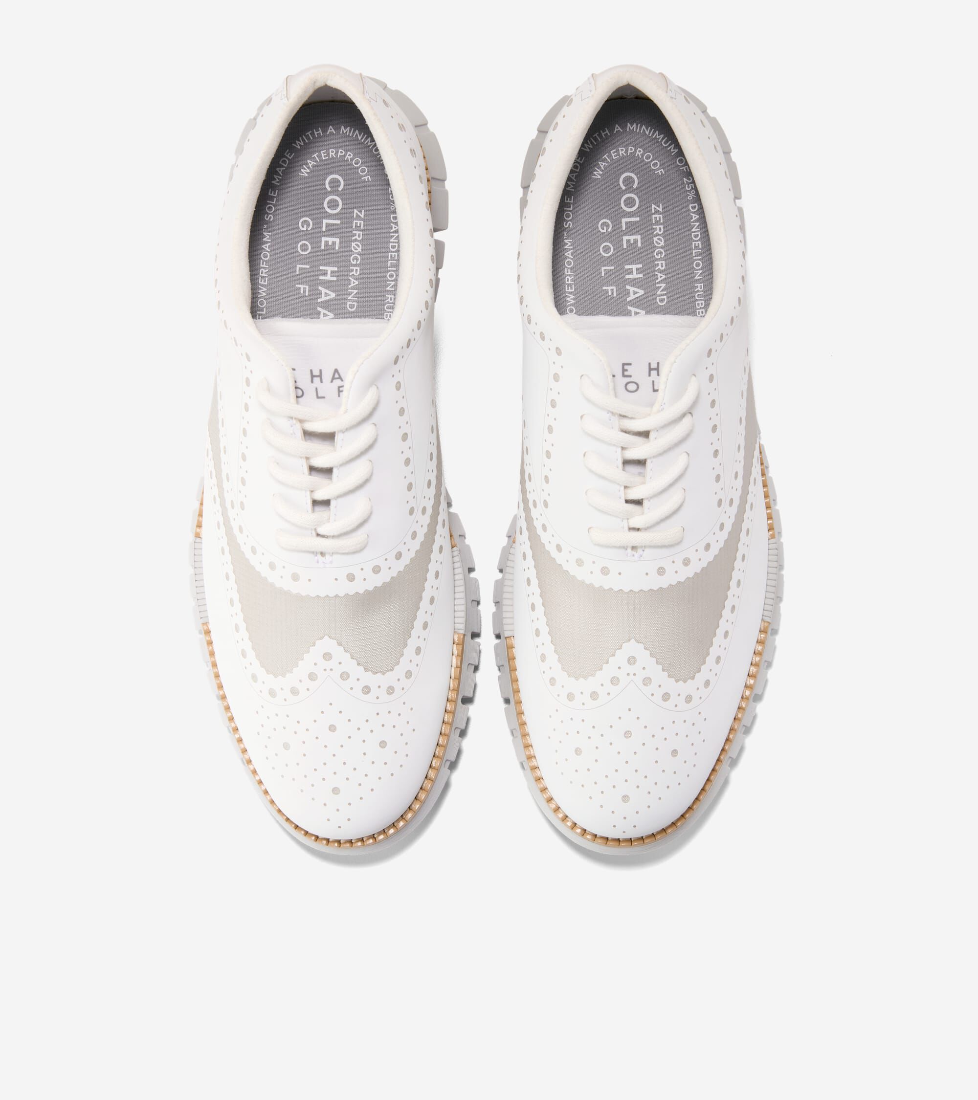 Men's ZERØGRAND Remastered No Sew Wingtip Waterproof Golf Shoes - Image 4
