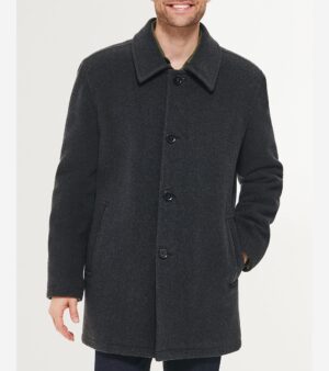 Men's Wool-Blend Car Coat