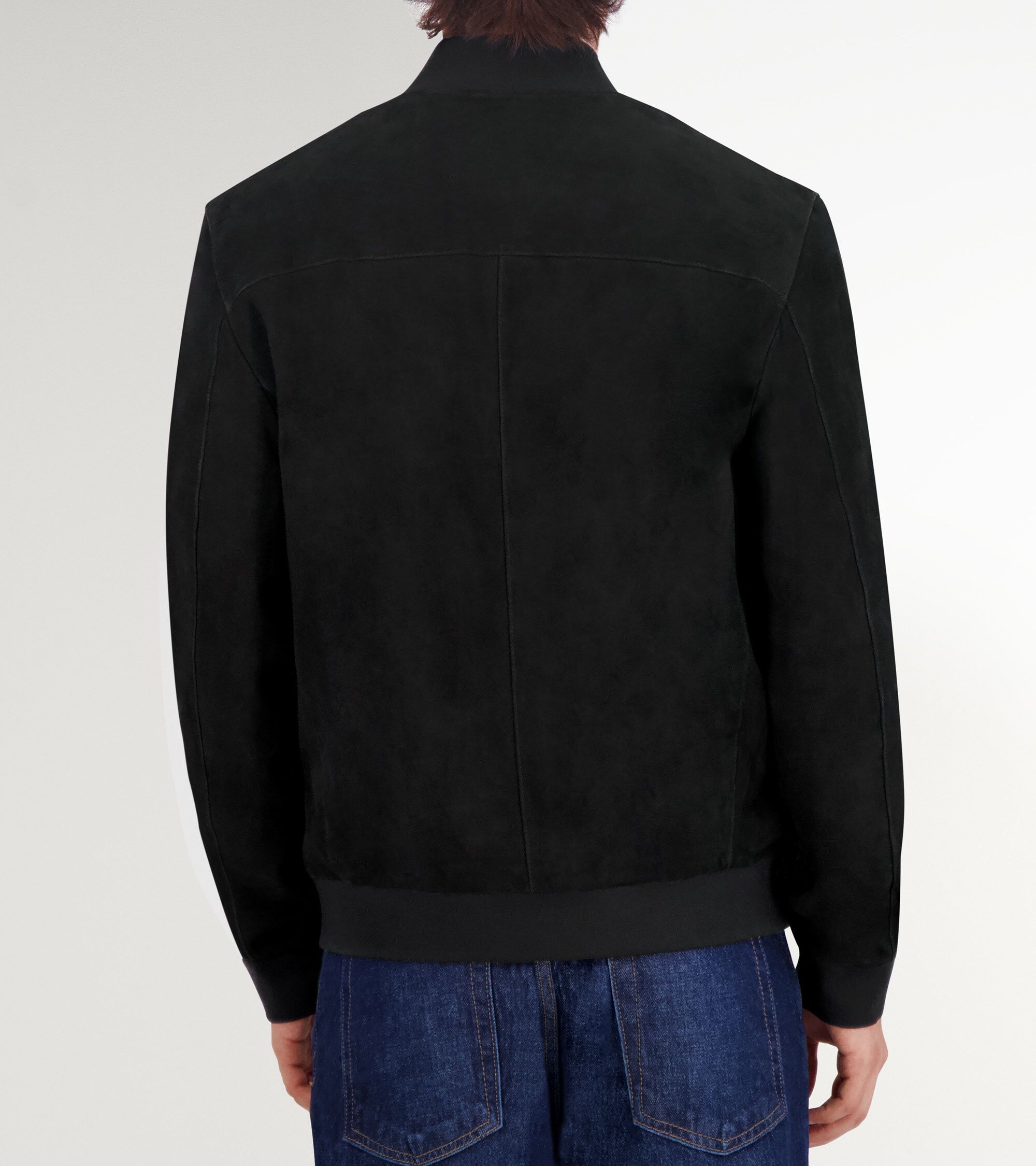 Men's Zip-up Suede Jacket - Image 3