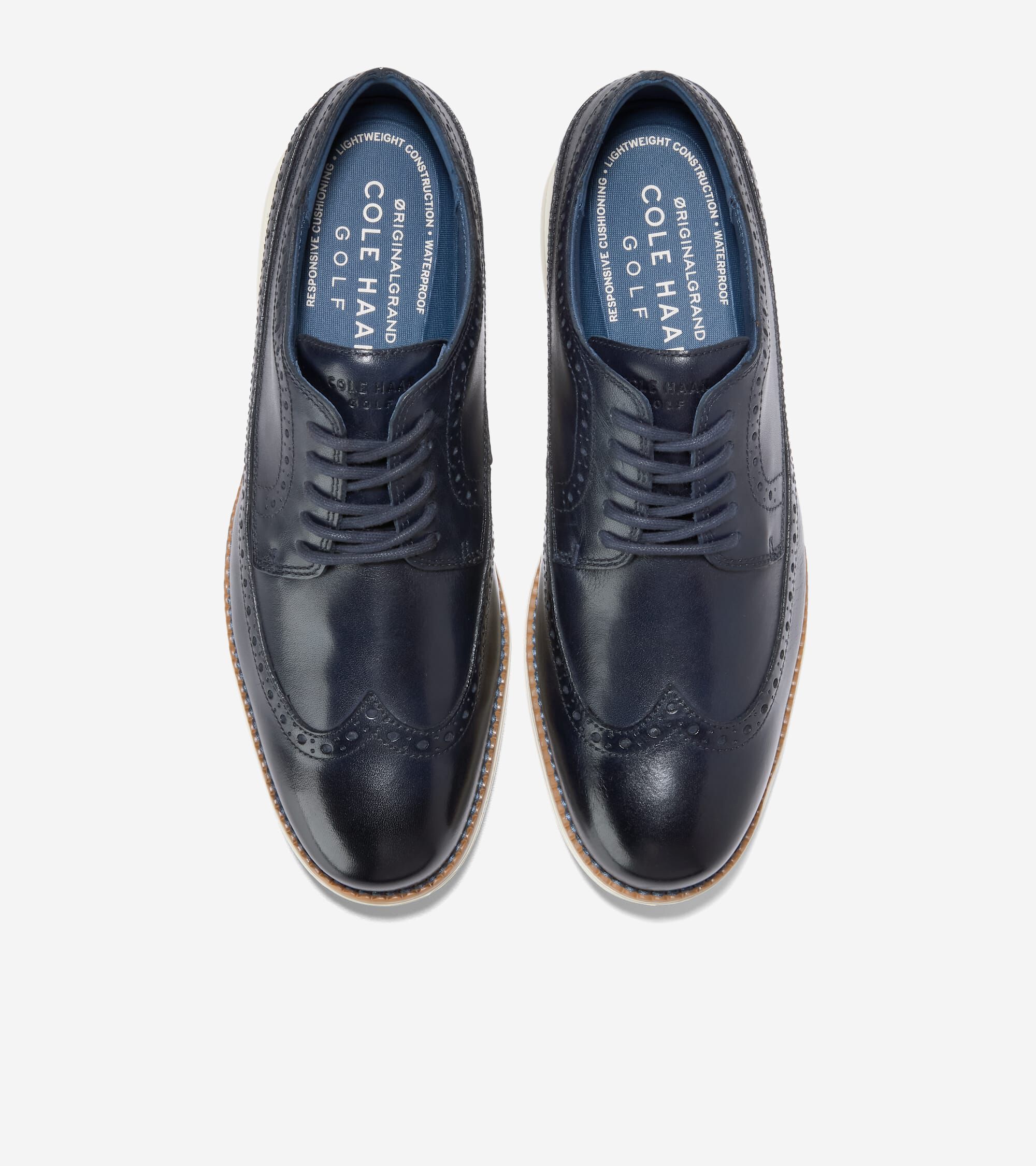 Men's ØriginalGrand Wingtip Oxford Waterproof Golf Shoes - Image 4