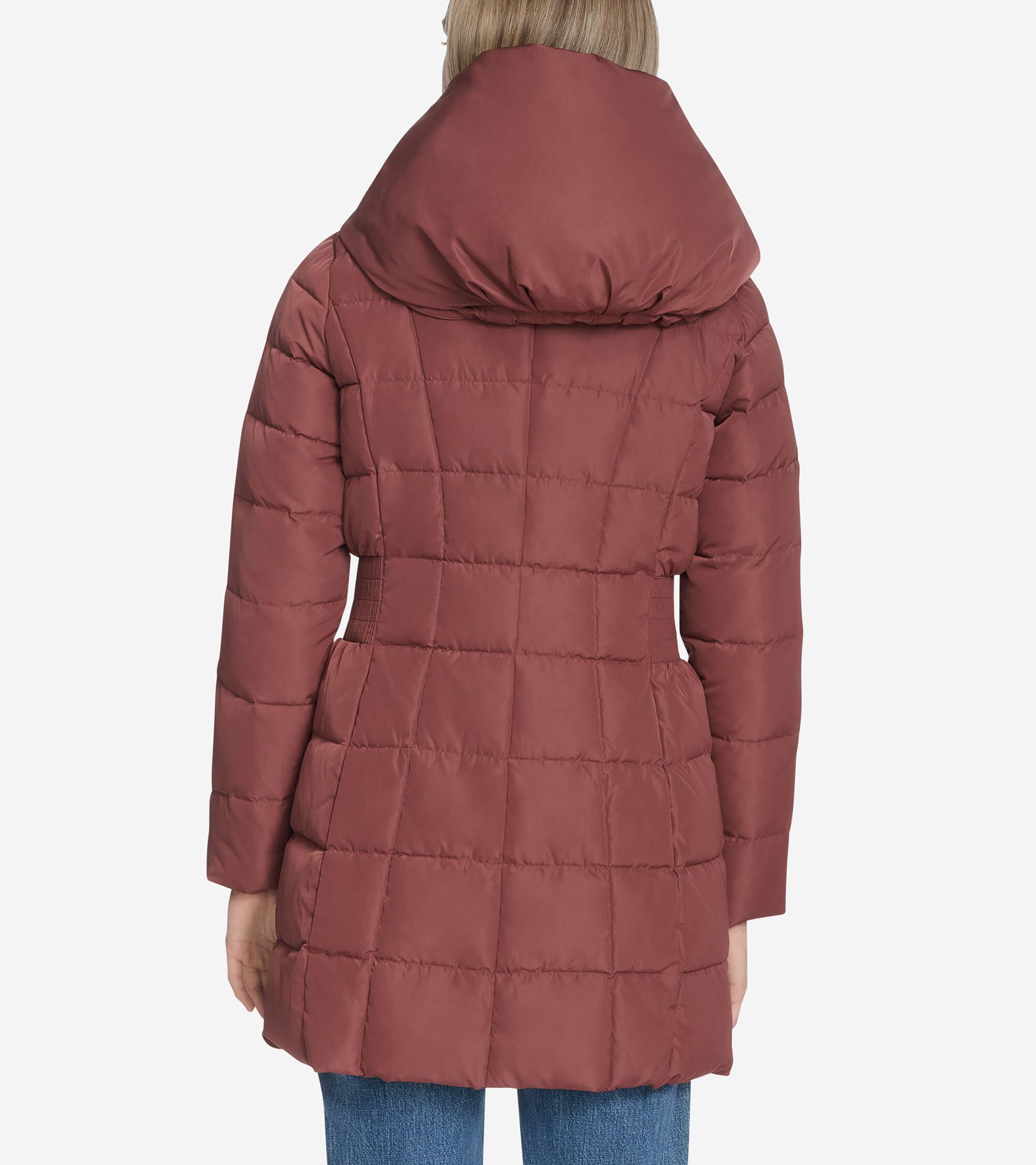 Women's 32" Signature Hooded Taffeta Down Coat - Image 2
