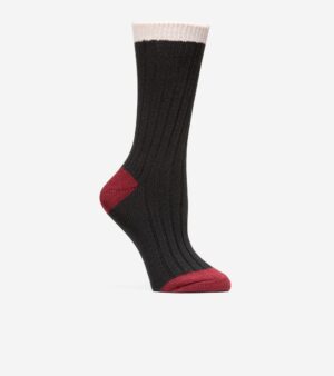 Women's Ribbed Crew Socks