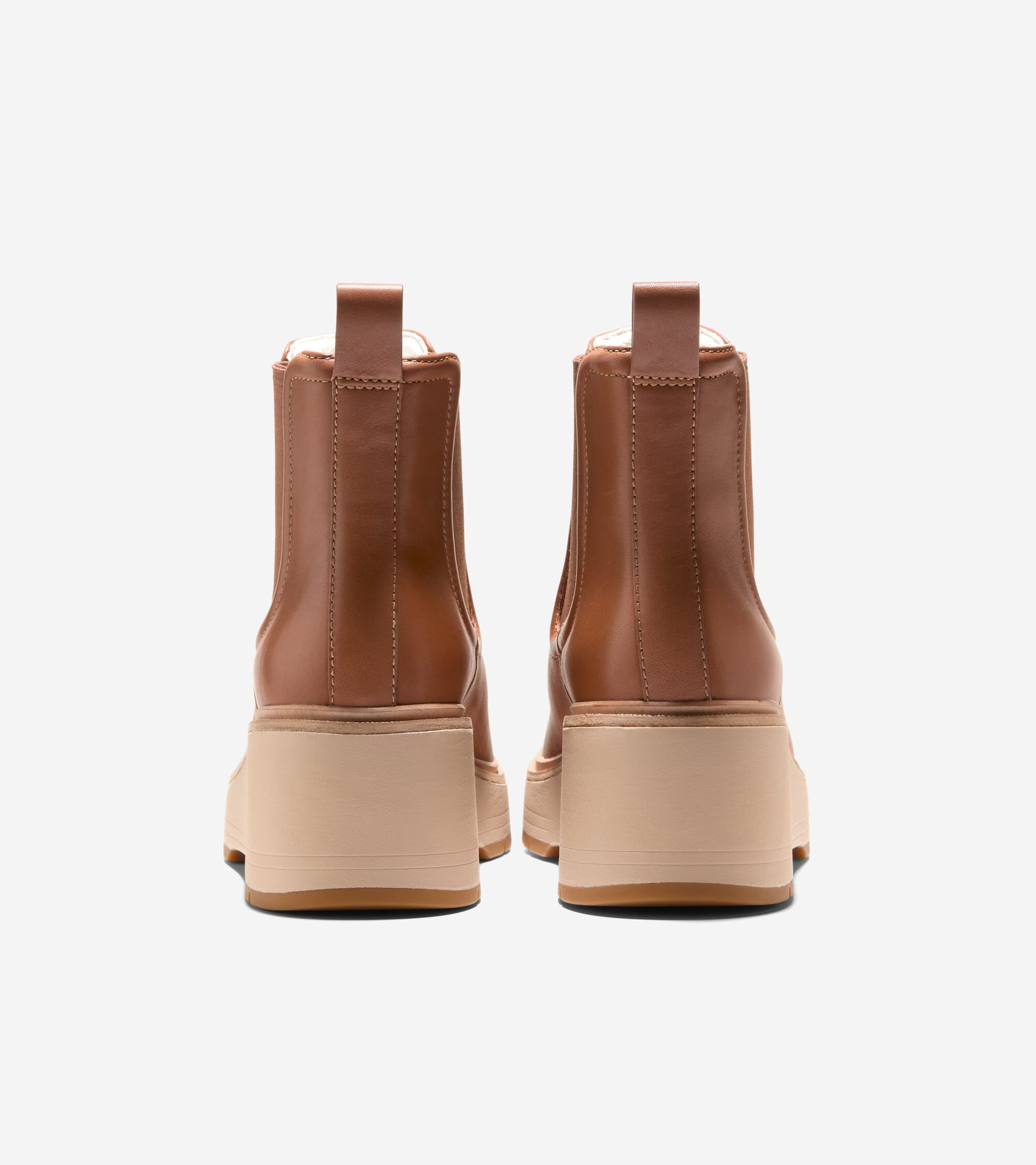 Women's ZERØGRAND Cityquest Waterproof Wedge Boots - Image 3