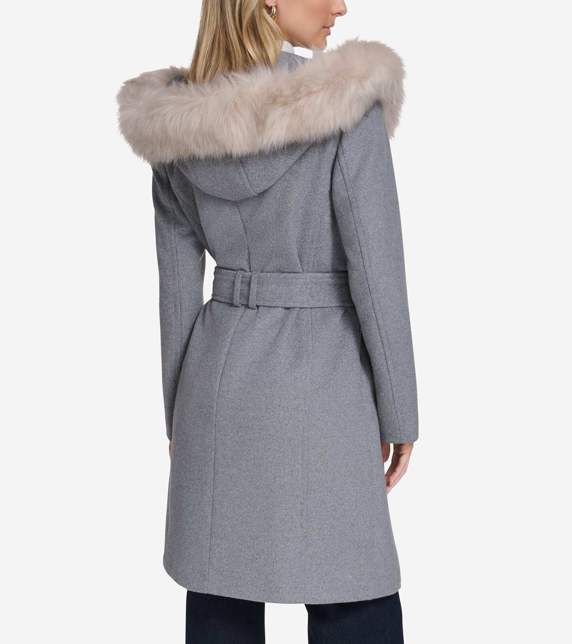Women's Wool Wrap Coat - Image 2