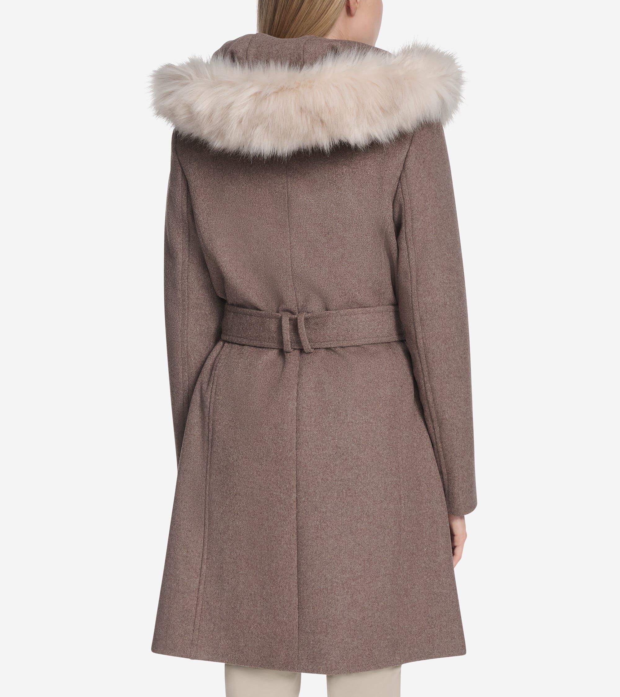 Women's Wool Wrap Coat - Image 2
