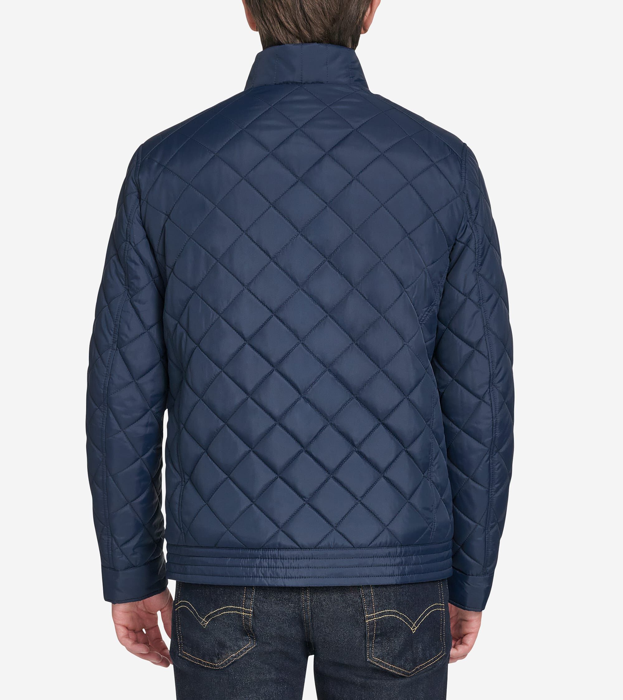 Men's Modern Quilted Bomber Jacket - Image 2