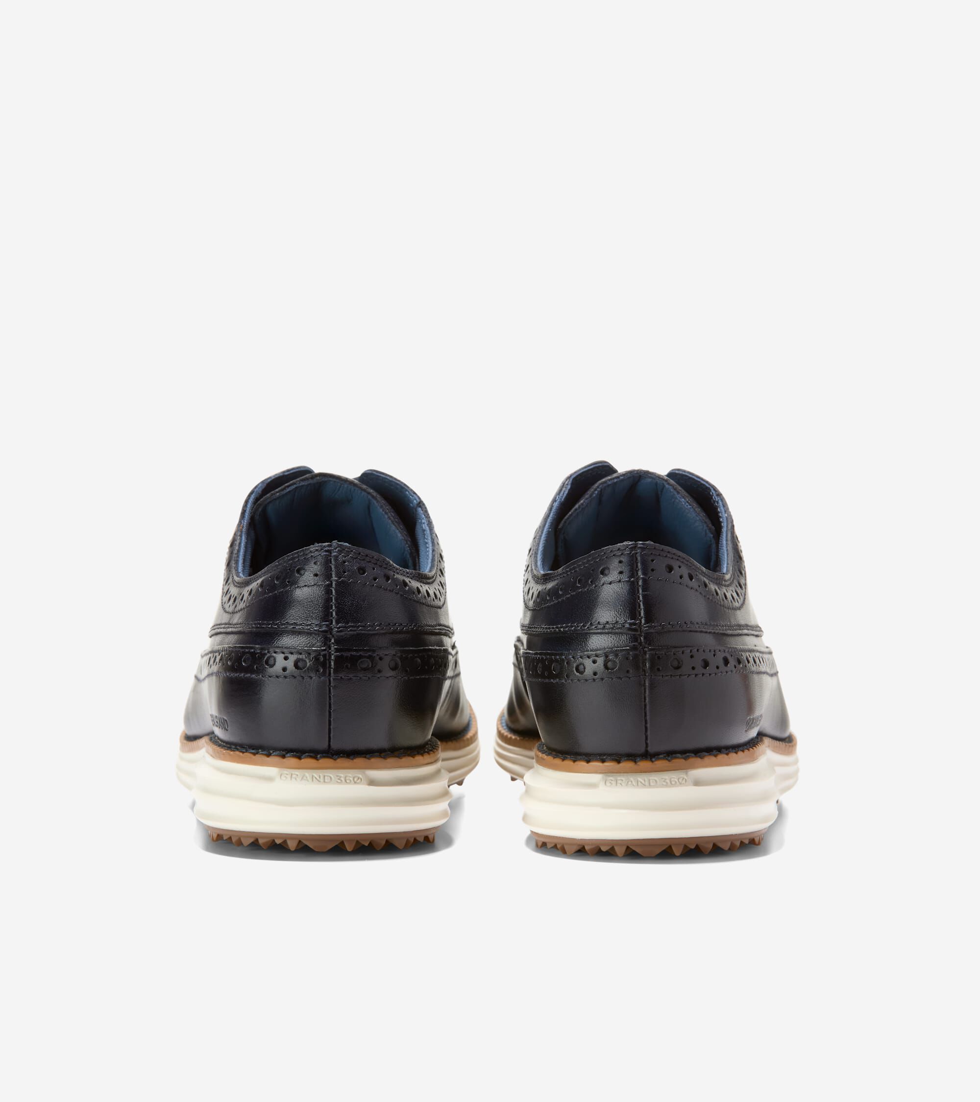 Men's ØriginalGrand Wingtip Oxford Waterproof Golf Shoes - Image 3