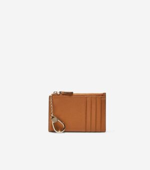 Leather Zip Card Case