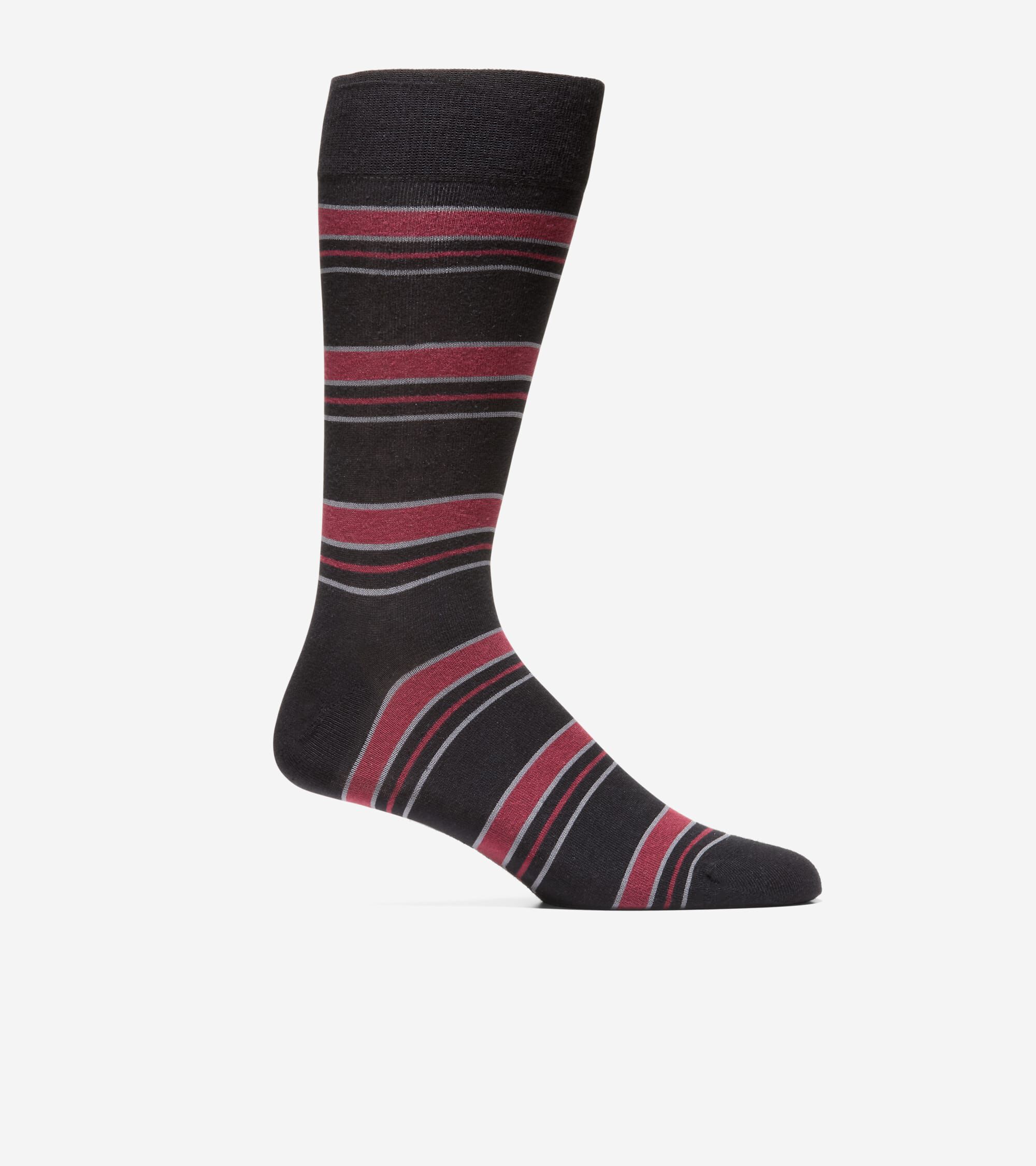 Men's Stripe Dress Crew Socks