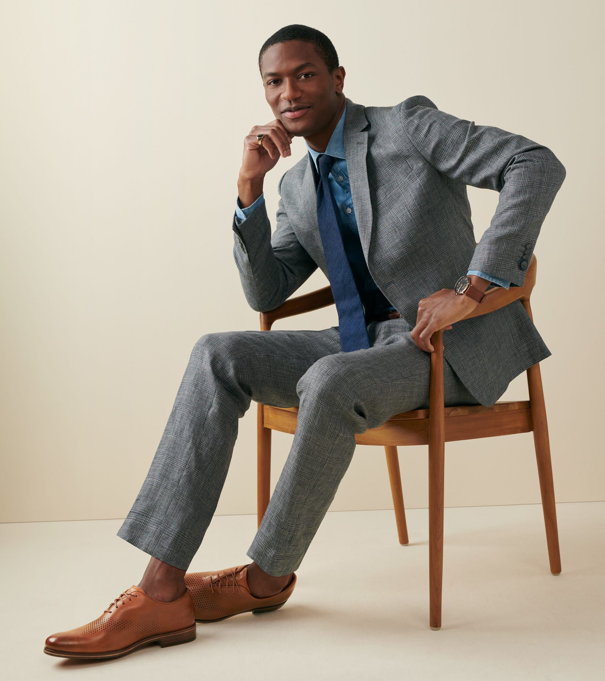 Men's Washington Grand Laser Wingtip Oxfords - Image 2