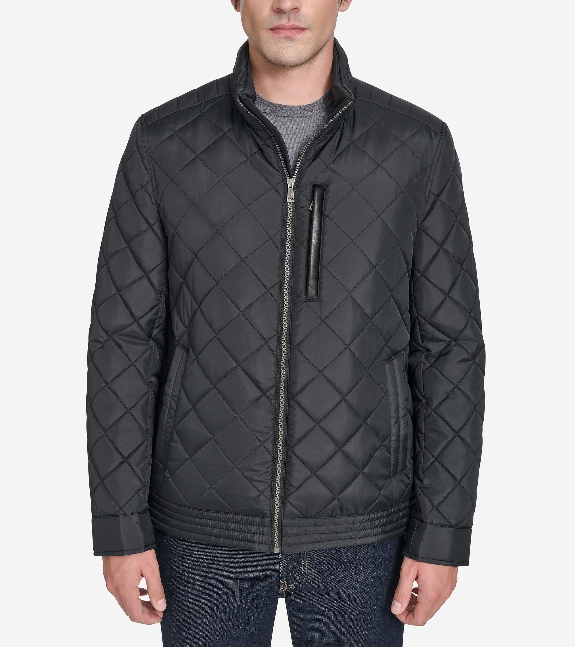 Men's Modern Quilted Bomber Jacket