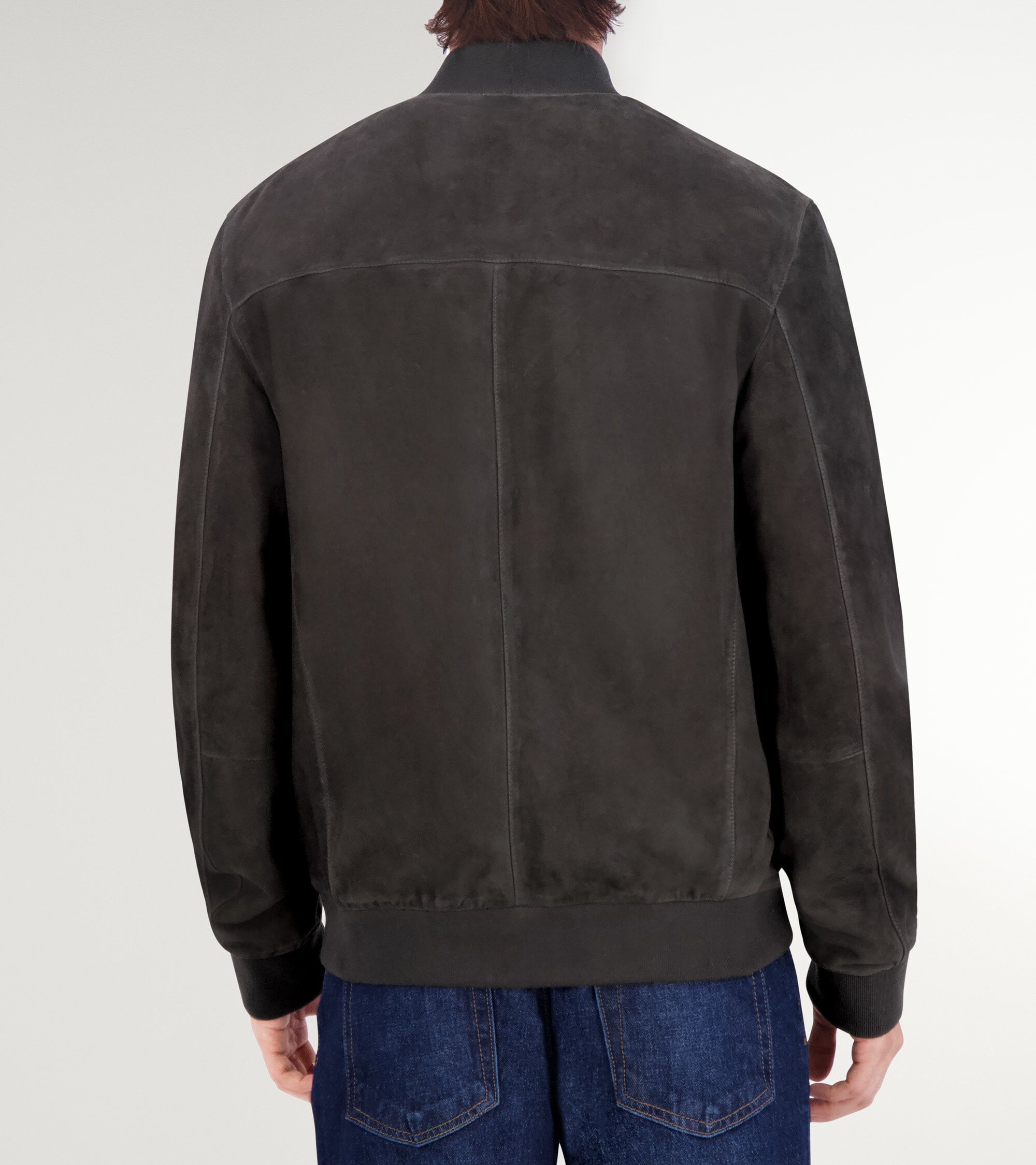 Men's Zip-up Suede Jacket - Image 3