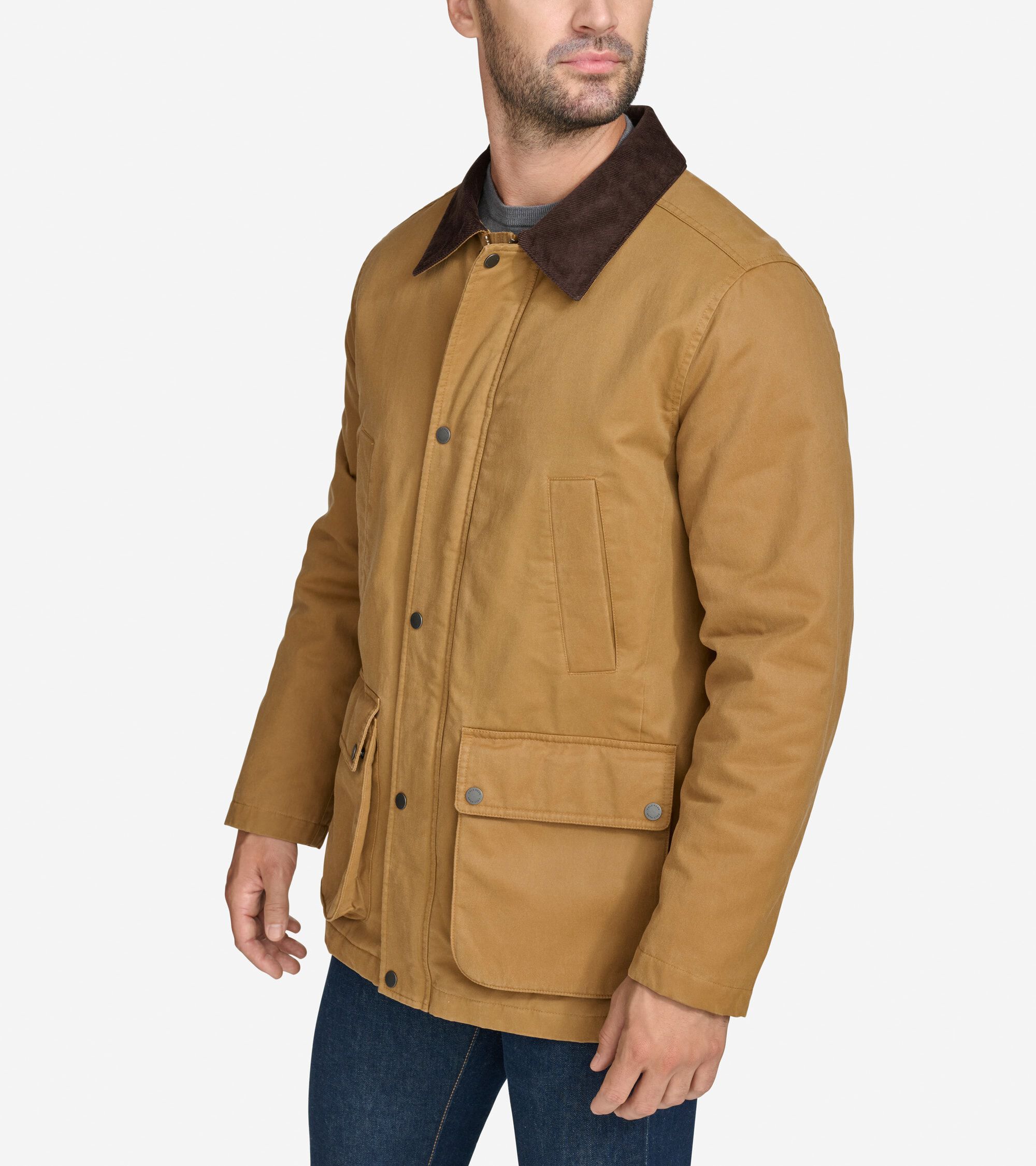 Men's Coated Cotton Rain Jacket