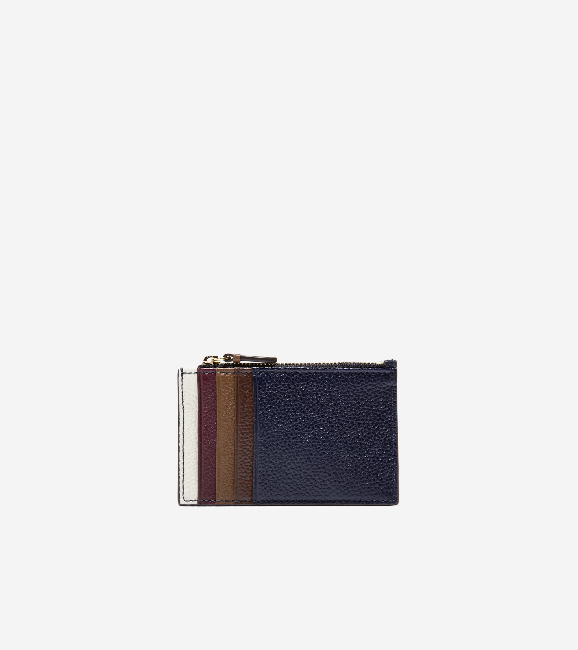 Women's Leather Zip Card Case - Image 3