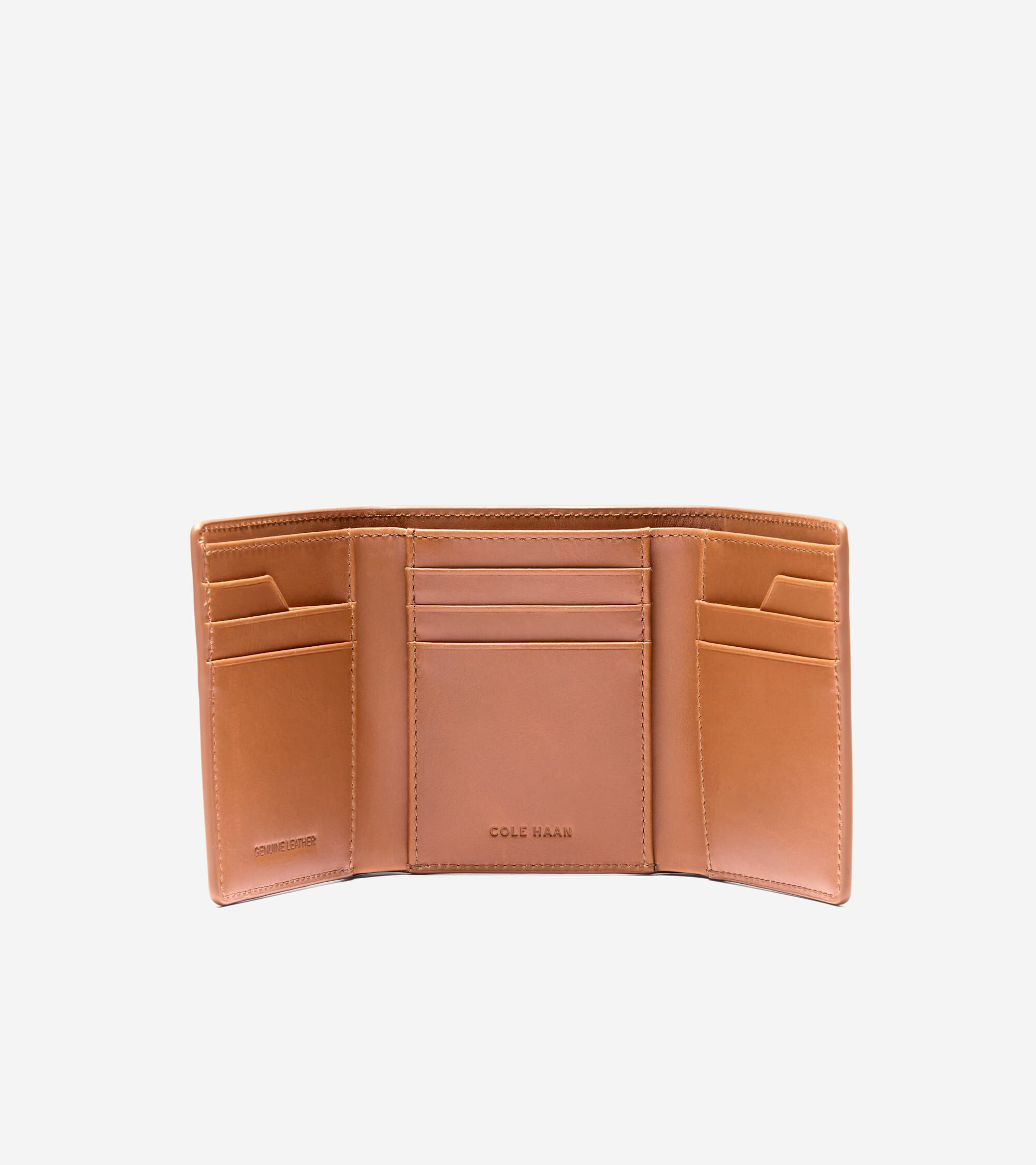Men's Leather Trifold Wallet - Image 3