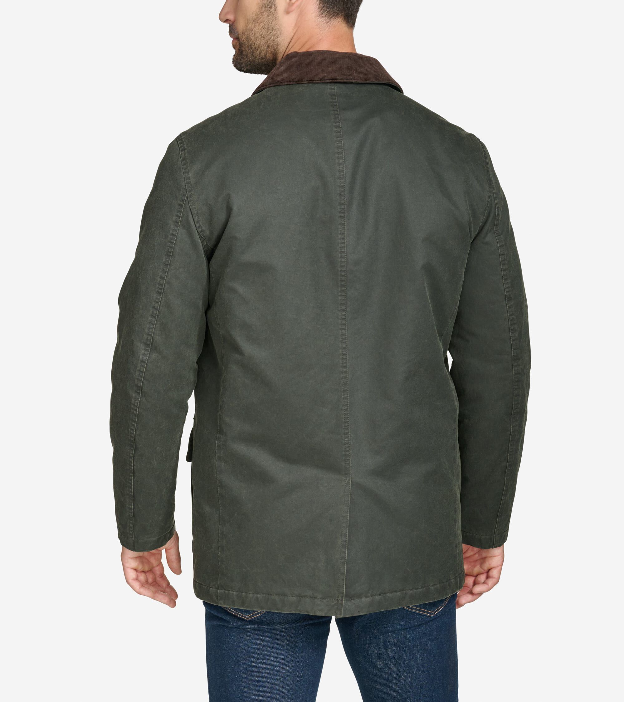Men's Coated Cotton Rain Jacket - Image 3