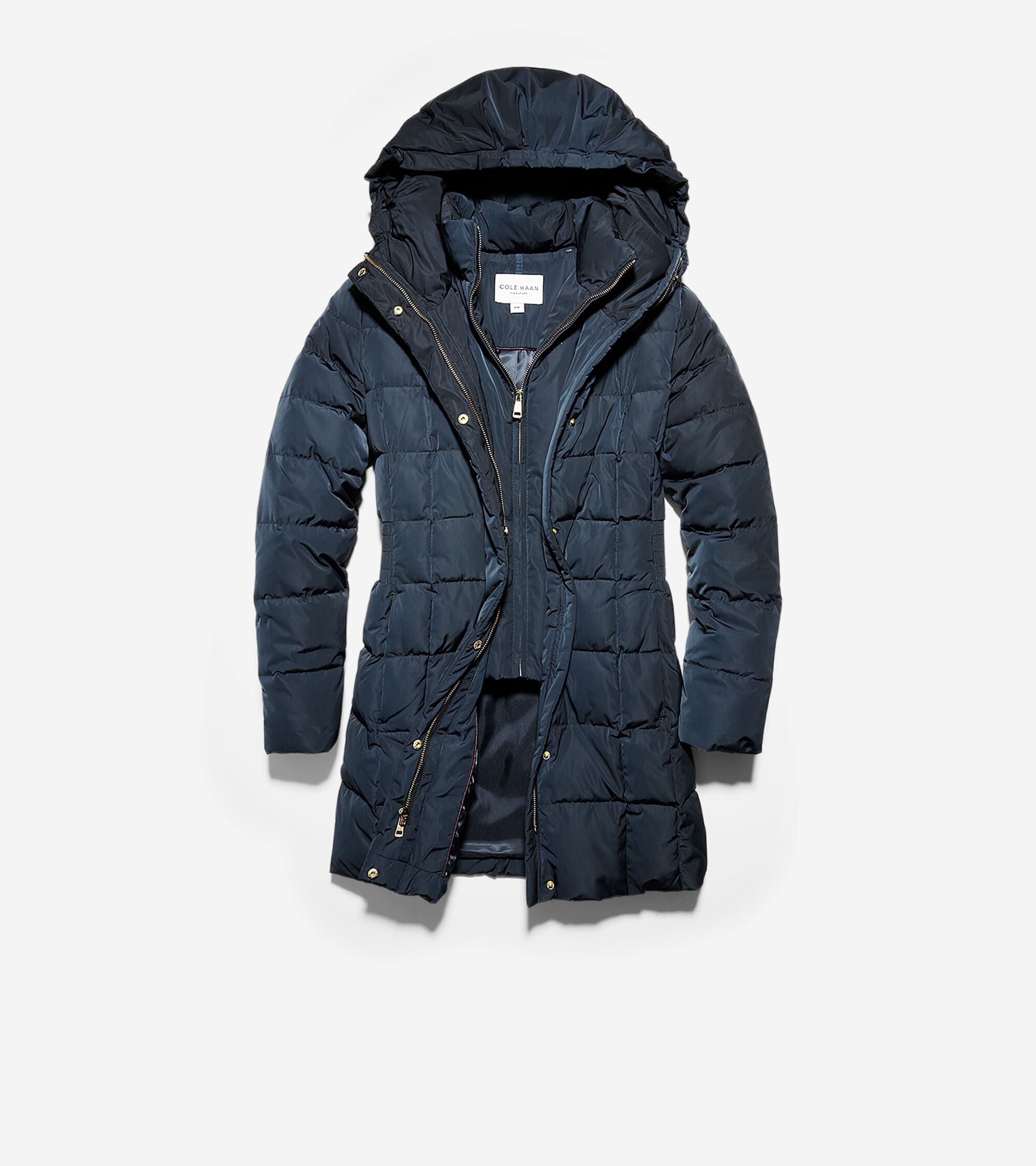 Women's 32" Signature Hooded Taffeta Down Coat - Image 2