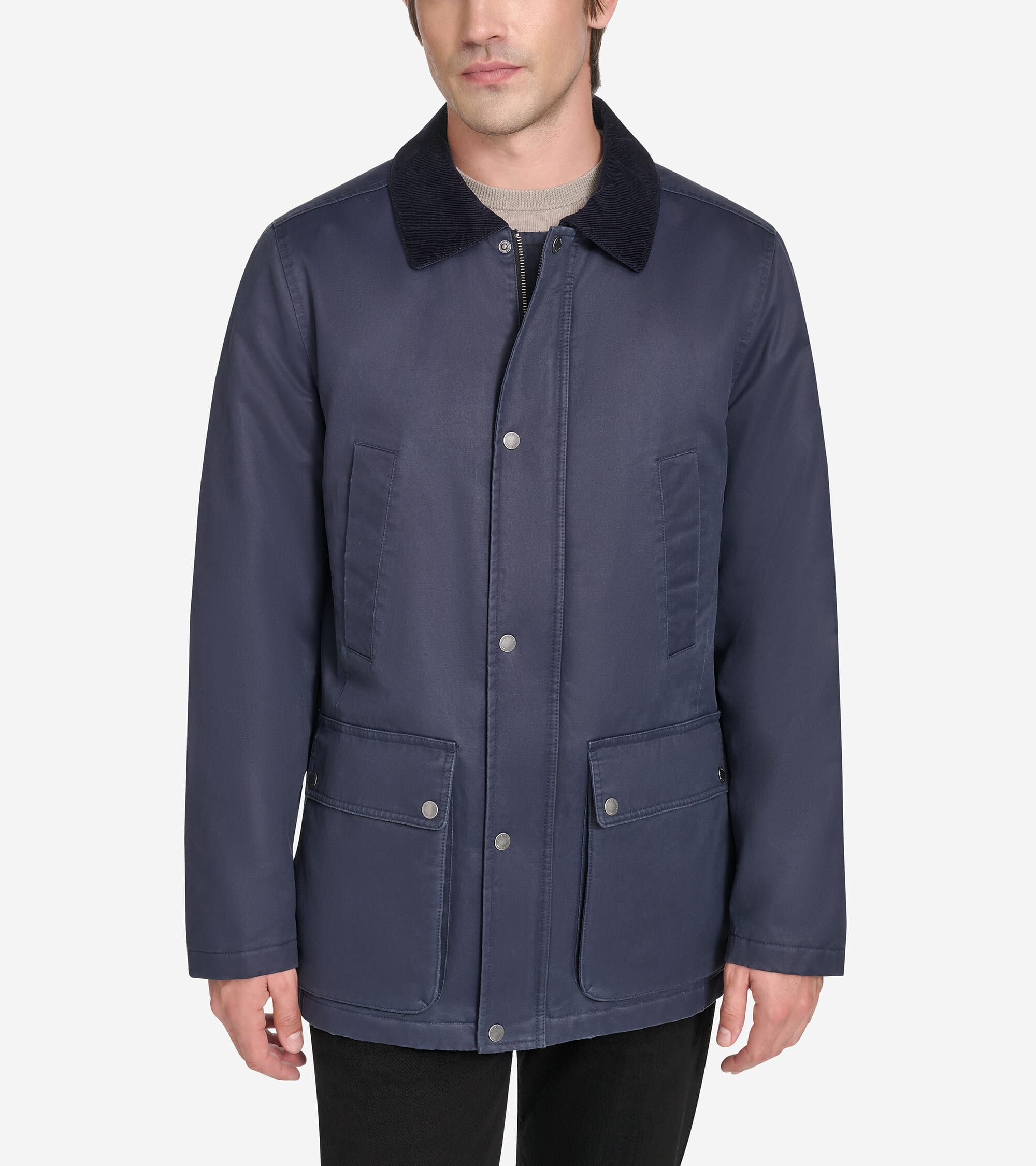 Men's Coated Cotton Rain Jacket