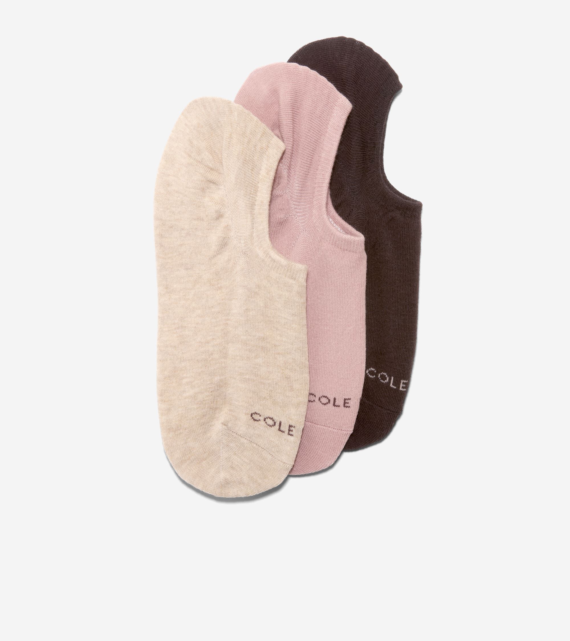 Women's 3-Pair Solid Sneaker Liner Socks