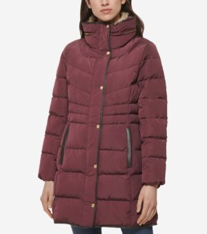 Women's Hidden-Hood Puffer Coat