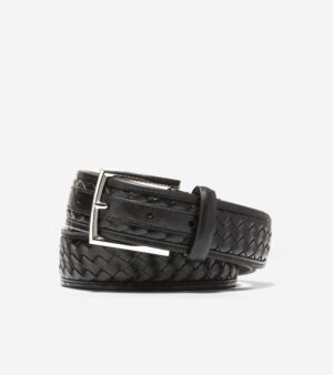 Men's Woven Inlay Leather Belt