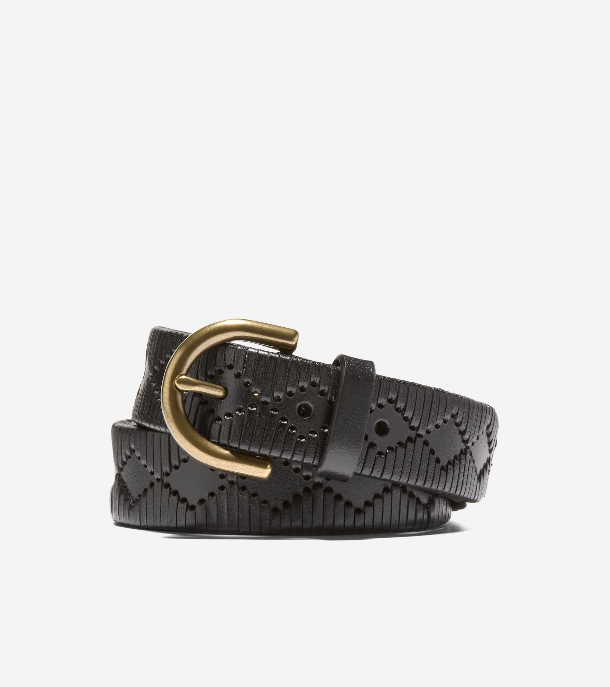 Women's Hand Laced Leather Belt