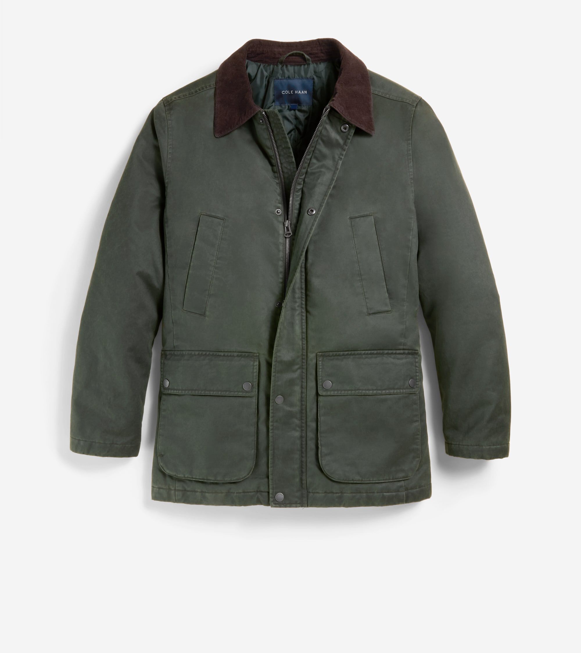 Men's Coated Cotton Rain Jacket - Image 4