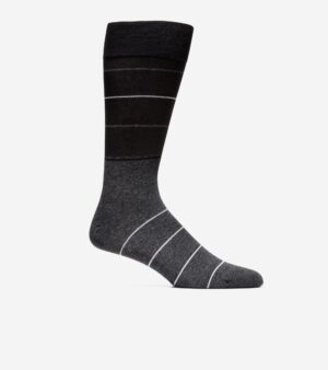 Men's Color Block Stripe Dress Crew Socks