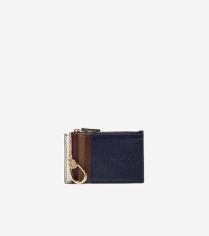 Women's Leather Zip Card Case