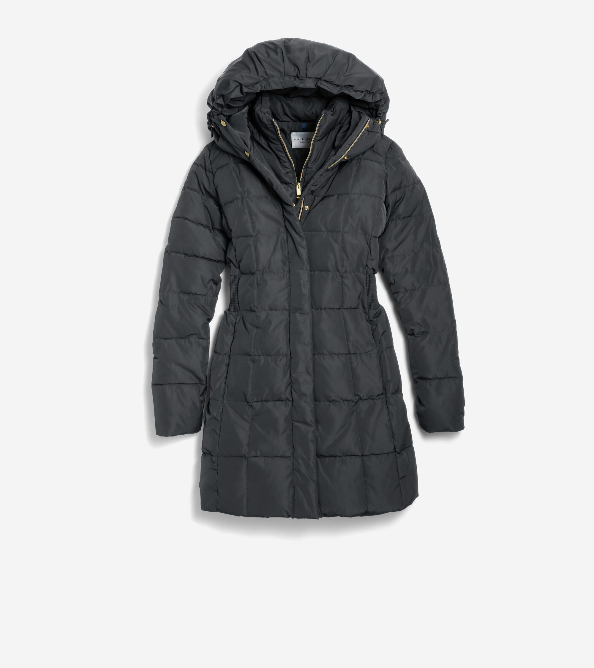 Women's 32" Signature Hooded Taffeta Down Coat - Image 2