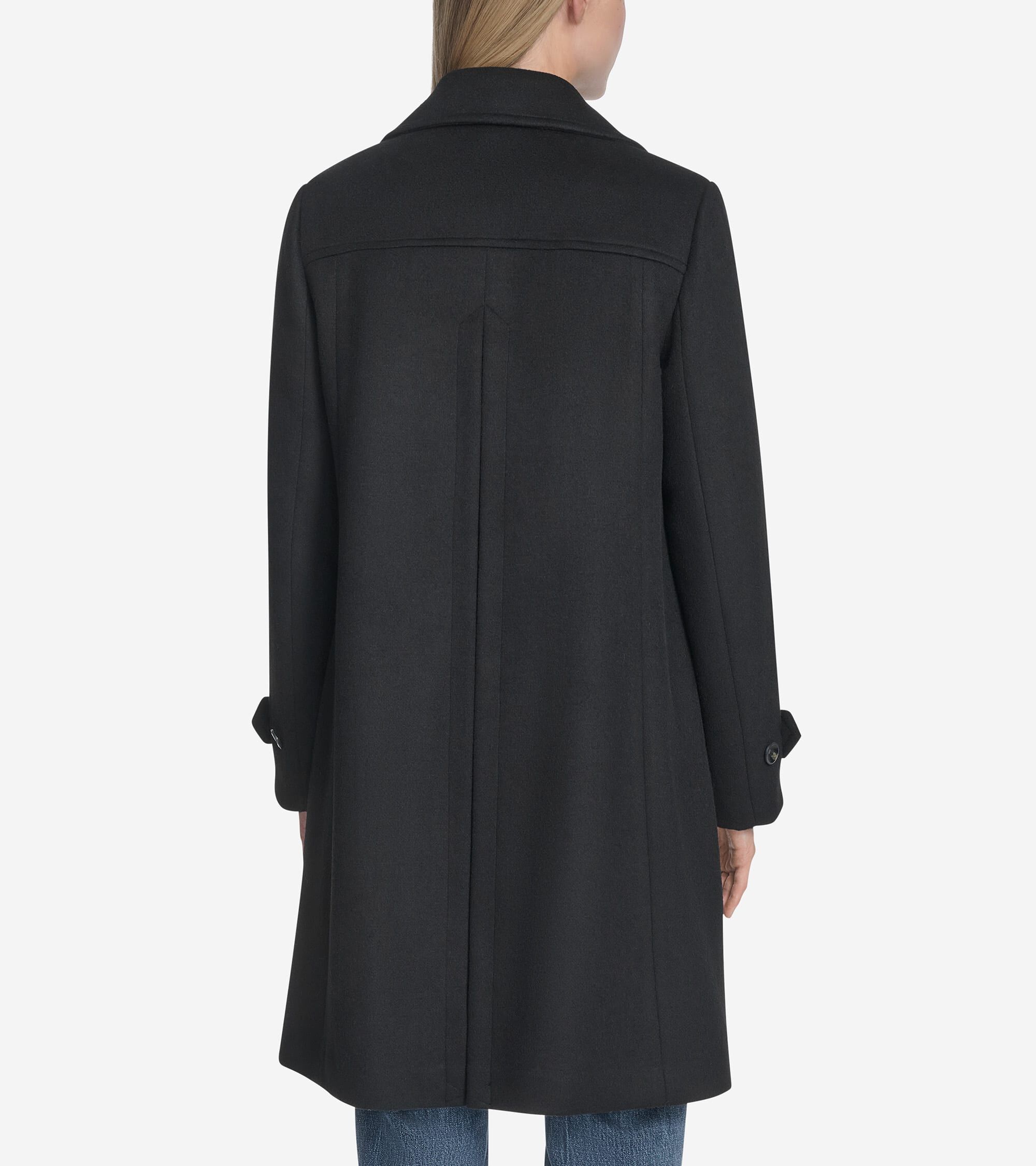 Women's Wool Pleated Coat - Image 2