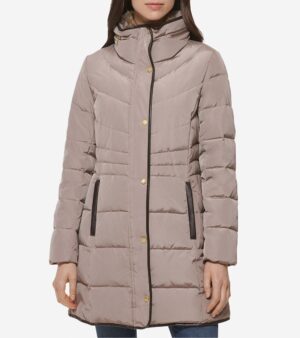 Women's Hidden-Hood Puffer Coat